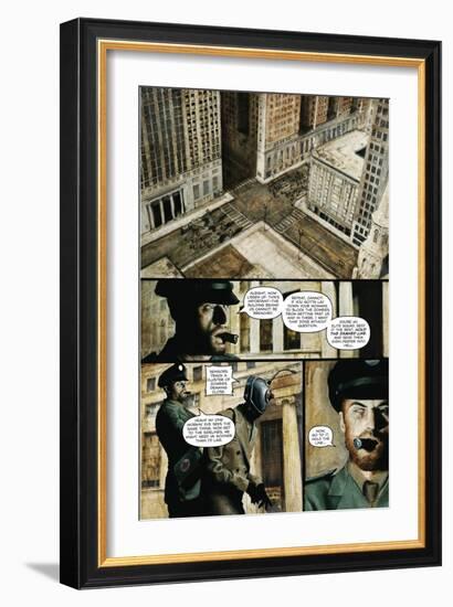 Zombies vs. Robots - Comic Page with Panels-Menton Matthews III-Framed Premium Giclee Print