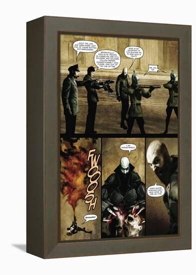 Zombies vs. Robots - Comic Page with Panels-Menton Matthews III-Framed Stretched Canvas