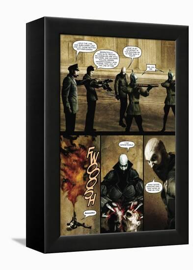 Zombies vs. Robots - Comic Page with Panels-Menton Matthews III-Framed Stretched Canvas