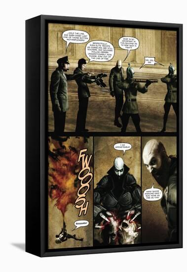 Zombies vs. Robots - Comic Page with Panels-Menton Matthews III-Framed Stretched Canvas