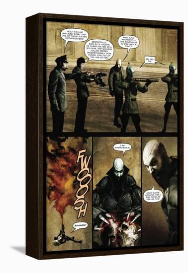 Zombies vs. Robots - Comic Page with Panels-Menton Matthews III-Framed Stretched Canvas