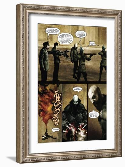 Zombies vs. Robots - Comic Page with Panels-Menton Matthews III-Framed Art Print