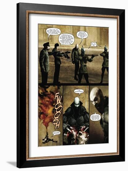 Zombies vs. Robots - Comic Page with Panels-Menton Matthews III-Framed Art Print