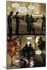 Zombies vs. Robots - Comic Page with Panels-Menton Matthews III-Mounted Art Print