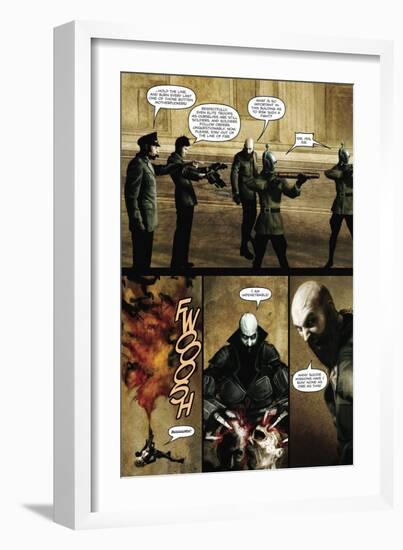 Zombies vs. Robots - Comic Page with Panels-Menton Matthews III-Framed Premium Giclee Print