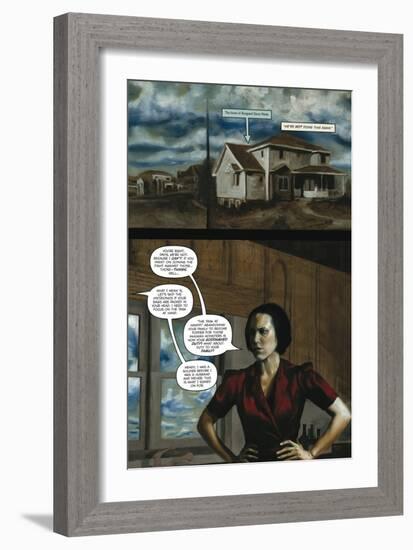 Zombies vs. Robots - Comic Page with Panels-Menton Matthews III-Framed Art Print