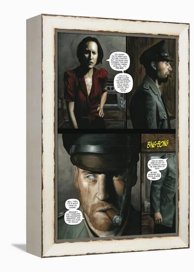 Zombies vs. Robots - Comic Page with Panels-Menton Matthews III-Framed Stretched Canvas