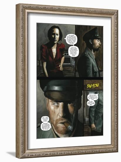 Zombies vs. Robots - Comic Page with Panels-Menton Matthews III-Framed Art Print