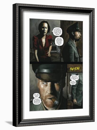 Zombies vs. Robots - Comic Page with Panels-Menton Matthews III-Framed Art Print