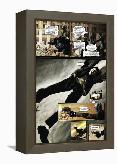 Zombies vs. Robots - Comic Page with Panels-Menton Matthews III-Framed Stretched Canvas