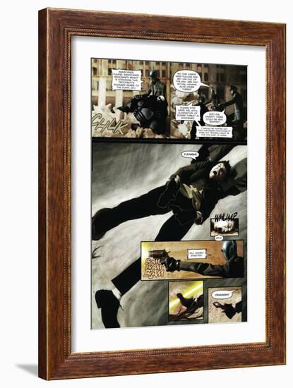 Zombies vs. Robots - Comic Page with Panels-Menton Matthews III-Framed Premium Giclee Print