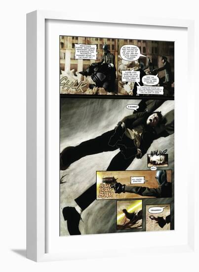 Zombies vs. Robots - Comic Page with Panels-Menton Matthews III-Framed Premium Giclee Print