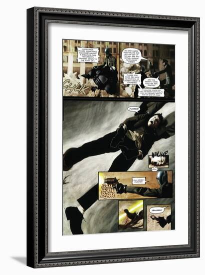 Zombies vs. Robots - Comic Page with Panels-Menton Matthews III-Framed Premium Giclee Print