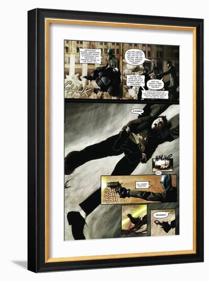 Zombies vs. Robots - Comic Page with Panels-Menton Matthews III-Framed Premium Giclee Print