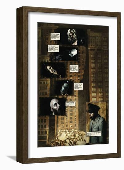 Zombies vs. Robots - Comic Page with Panels-Menton Matthews III-Framed Premium Giclee Print