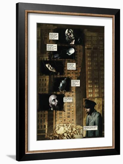 Zombies vs. Robots - Comic Page with Panels-Menton Matthews III-Framed Premium Giclee Print