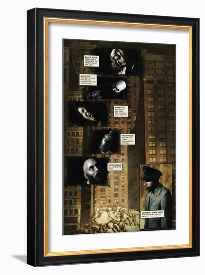 Zombies vs. Robots - Comic Page with Panels-Menton Matthews III-Framed Premium Giclee Print