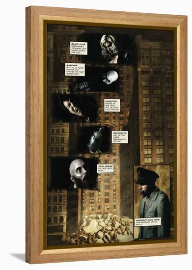 Zombies vs. Robots - Comic Page with Panels-Menton Matthews III-Framed Stretched Canvas