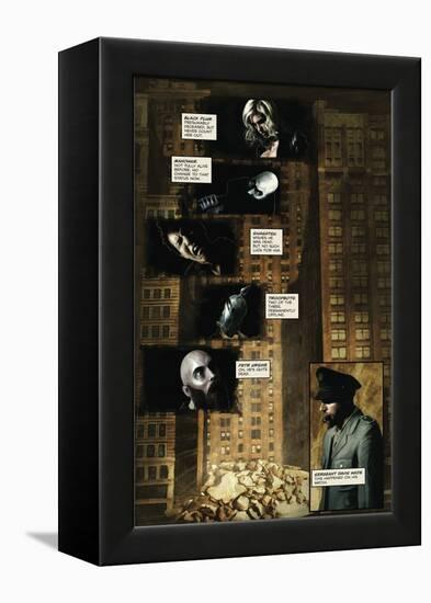 Zombies vs. Robots - Comic Page with Panels-Menton Matthews III-Framed Stretched Canvas