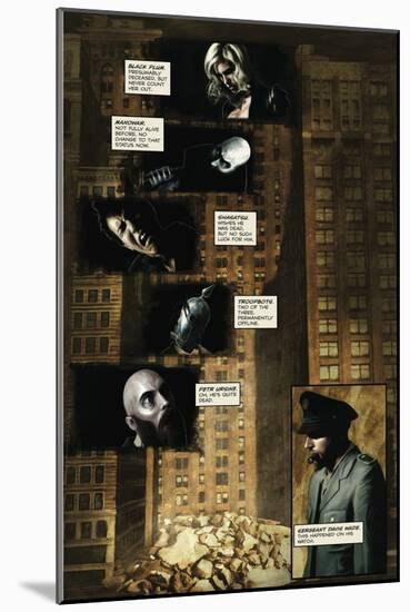 Zombies vs. Robots - Comic Page with Panels-Menton Matthews III-Mounted Art Print