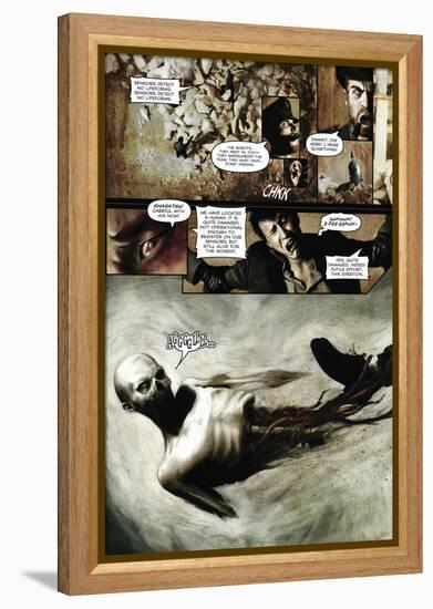 Zombies vs. Robots - Comic Page with Panels-Menton Matthews III-Framed Stretched Canvas