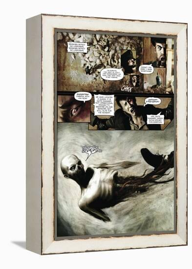 Zombies vs. Robots - Comic Page with Panels-Menton Matthews III-Framed Stretched Canvas