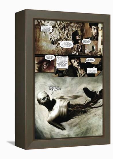 Zombies vs. Robots - Comic Page with Panels-Menton Matthews III-Framed Stretched Canvas