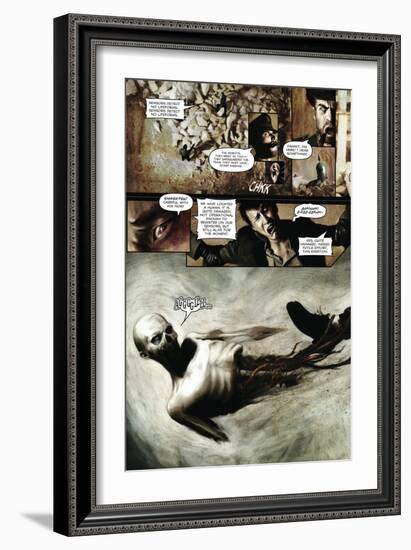 Zombies vs. Robots - Comic Page with Panels-Menton Matthews III-Framed Art Print