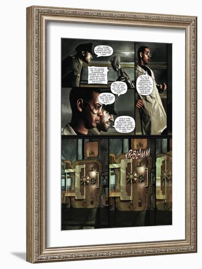 Zombies vs. Robots - Comic Page with Panels-Menton Matthews III-Framed Premium Giclee Print