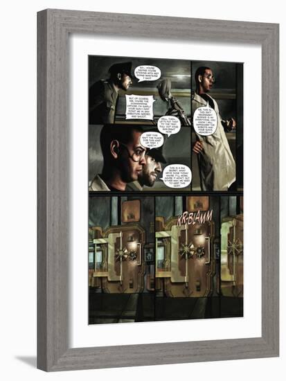 Zombies vs. Robots - Comic Page with Panels-Menton Matthews III-Framed Premium Giclee Print