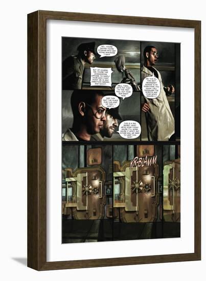 Zombies vs. Robots - Comic Page with Panels-Menton Matthews III-Framed Premium Giclee Print