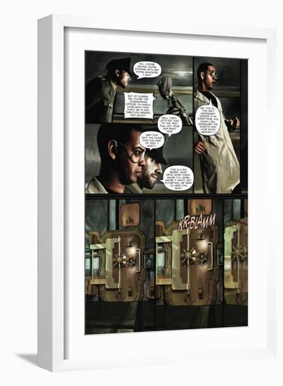 Zombies vs. Robots - Comic Page with Panels-Menton Matthews III-Framed Premium Giclee Print