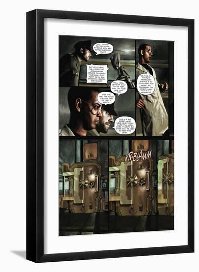 Zombies vs. Robots - Comic Page with Panels-Menton Matthews III-Framed Art Print