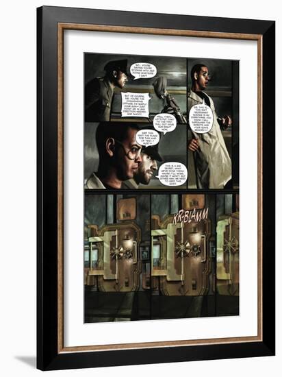 Zombies vs. Robots - Comic Page with Panels-Menton Matthews III-Framed Art Print