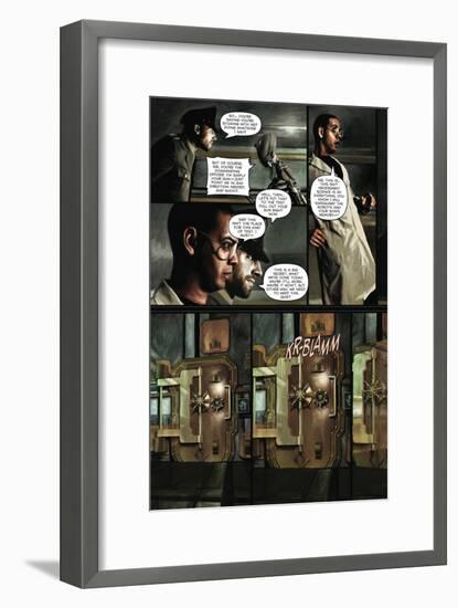 Zombies vs. Robots - Comic Page with Panels-Menton Matthews III-Framed Art Print