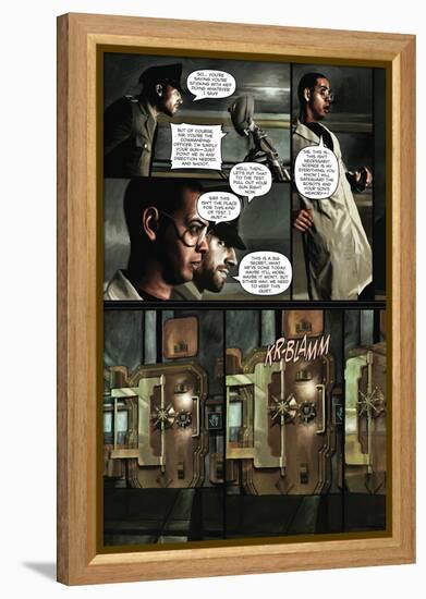 Zombies vs. Robots - Comic Page with Panels-Menton Matthews III-Framed Stretched Canvas