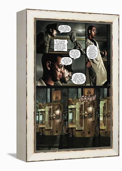 Zombies vs. Robots - Comic Page with Panels-Menton Matthews III-Framed Stretched Canvas