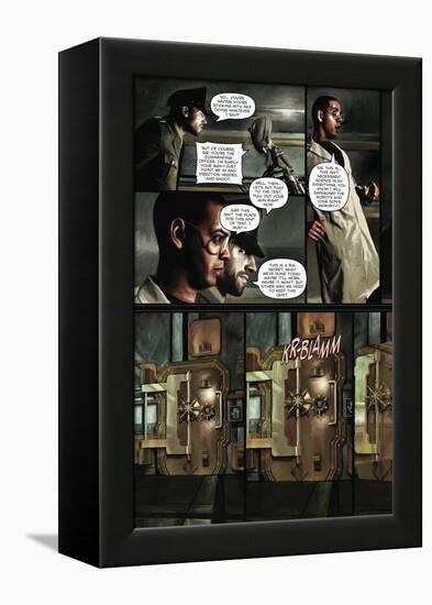 Zombies vs. Robots - Comic Page with Panels-Menton Matthews III-Framed Stretched Canvas