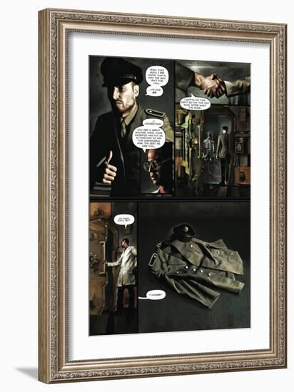 Zombies vs. Robots - Comic Page with Panels-Menton Matthews III-Framed Premium Giclee Print