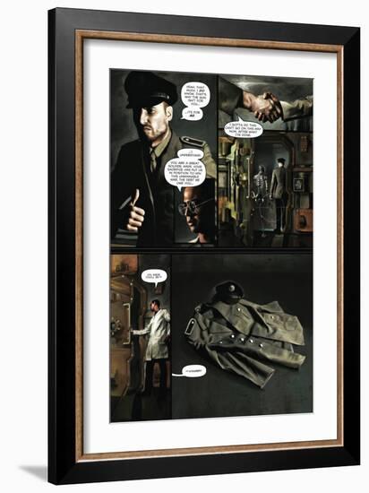 Zombies vs. Robots - Comic Page with Panels-Menton Matthews III-Framed Premium Giclee Print