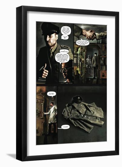 Zombies vs. Robots - Comic Page with Panels-Menton Matthews III-Framed Premium Giclee Print