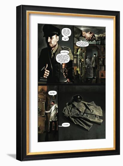 Zombies vs. Robots - Comic Page with Panels-Menton Matthews III-Framed Premium Giclee Print