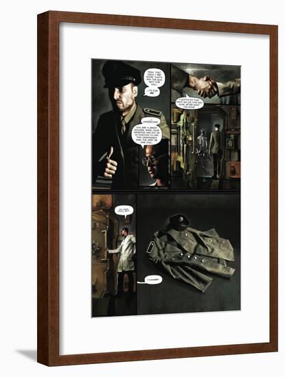 Zombies vs. Robots - Comic Page with Panels-Menton Matthews III-Framed Art Print