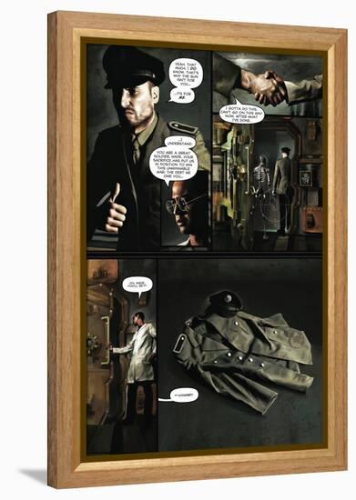 Zombies vs. Robots - Comic Page with Panels-Menton Matthews III-Framed Stretched Canvas