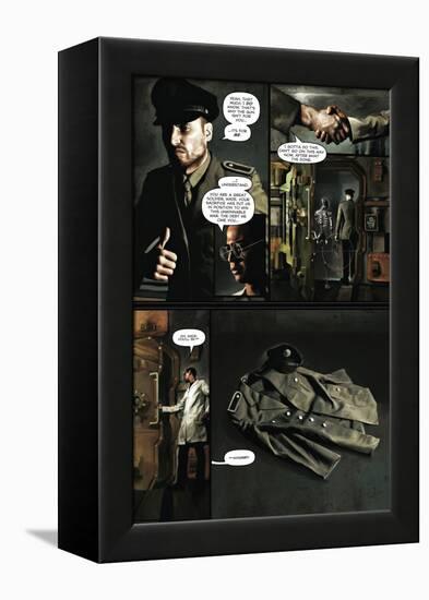 Zombies vs. Robots - Comic Page with Panels-Menton Matthews III-Framed Stretched Canvas