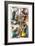 Zombies vs. Robots - Comic Page with Panels-Paul McCaffrey-Framed Premium Giclee Print