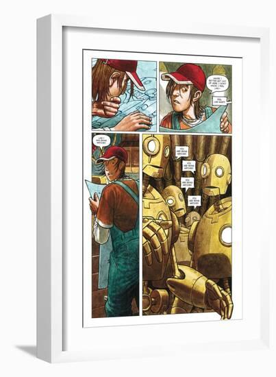 Zombies vs. Robots - Comic Page with Panels-Paul McCaffrey-Framed Premium Giclee Print