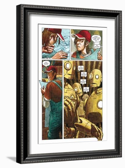 Zombies vs. Robots - Comic Page with Panels-Paul McCaffrey-Framed Art Print