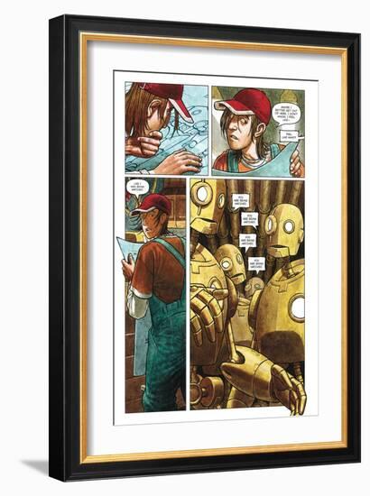 Zombies vs. Robots - Comic Page with Panels-Paul McCaffrey-Framed Art Print