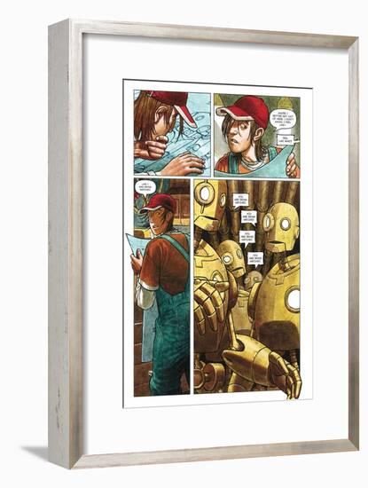 Zombies vs. Robots - Comic Page with Panels-Paul McCaffrey-Framed Art Print